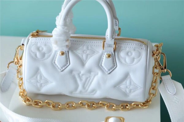 18133bb3 LV Papillon BB Bag Classic Monogram For Women 20cm White LV M59827