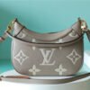 LV Bagatelle Monogram Empreinte Tourterelle Gray / Creme Beige For Women,  Shoulder And Crossbody Bags 22cm/8.7in LV M46112
