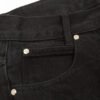 CHROME HEARTS BLACK CROSS PATCH JEANS BLACK