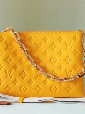 LV Coussin MM Monogram Yellow For Women, Women¡¯s Handbags, Shoulder And Crossbody Bags 13.4in/34cm LV?