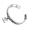 18K CC Diamond Open Bracelet
