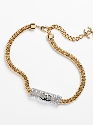 18K CC Diamonds Chain Necklace