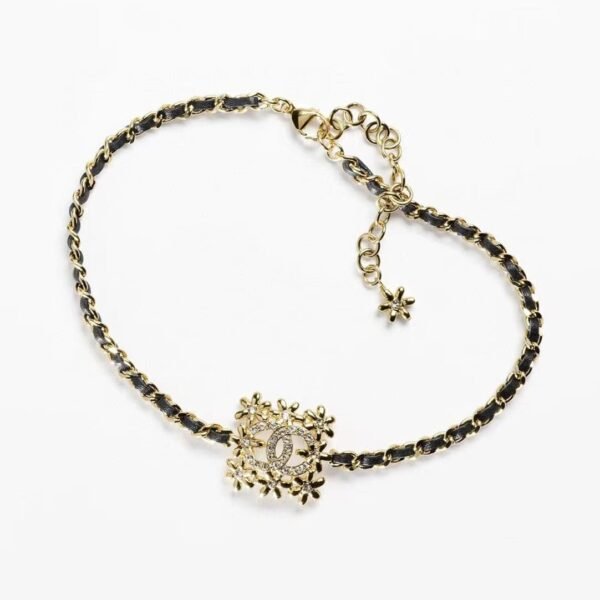 18K CC Lambskin Choker Necklace