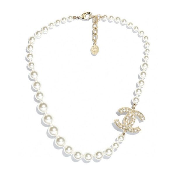 18K CC 100TH ANNIVERSARY Pearl Chain Necklace