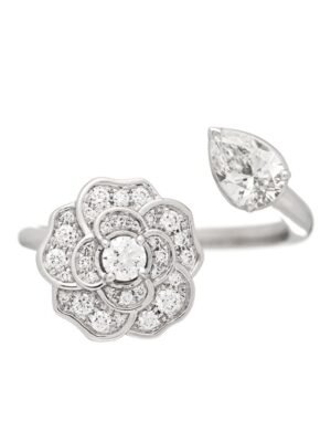 18K CC Diamond Camelia Precieux Ring