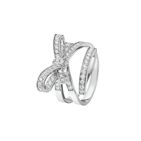 18K CC Diamonds Knot Ring