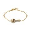 18K Double G Crystal Key Bracelet