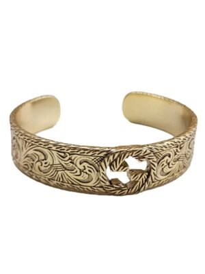 18K Double G Open Bangle Bracelet