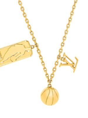 18K Louis Tab Pendant Necklace