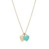 18K Return to Tiffany Mini Double Heart Necklace