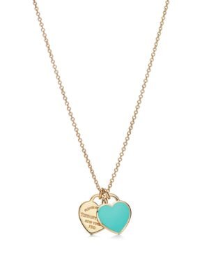 18K Return to Tiffany Mini Double Heart Necklace