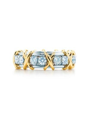 18K T Schlumberger Eighteen Stone Ring