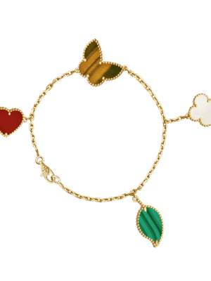 18K Lucky Alhambra Four Motifs Clover Bracelet