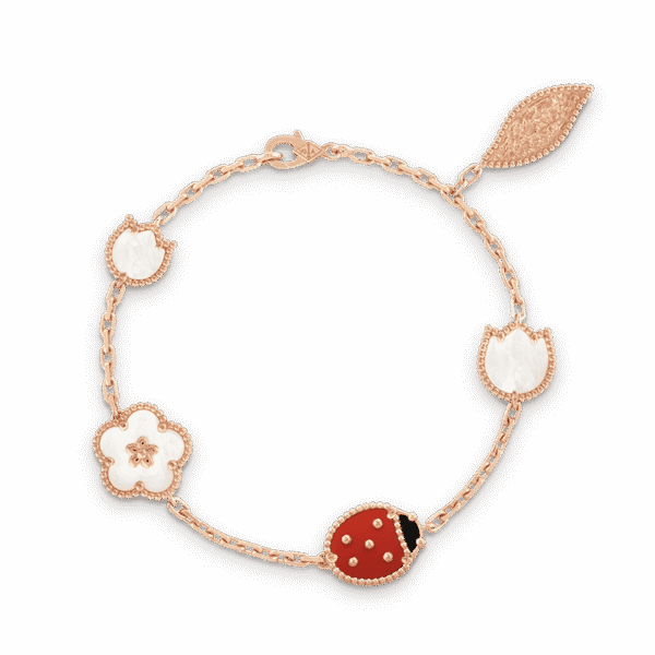 18K Lucky Spring Five Motifs Clover Bracelet