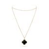 18K Magic Alhambra One Motifs Black Clover Necklace