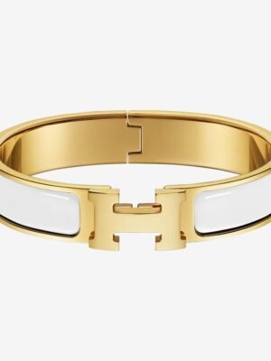 18K White Clic H Bracelet