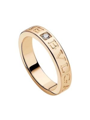 18K Rose Gold BV Diamond Ring