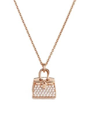 18K Amulettes Birkin Pendant H Necklace