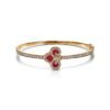 18K T Fleur De Lis Bracelet
