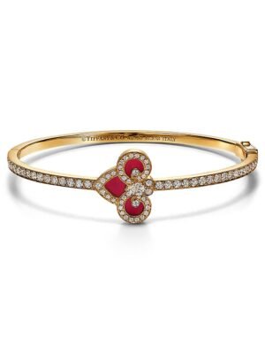 18K T Fleur De Lis Bracelet