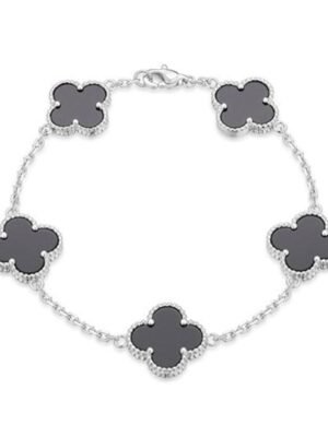 18K Vintage Alhambra Five Motifs Clover Bracelet