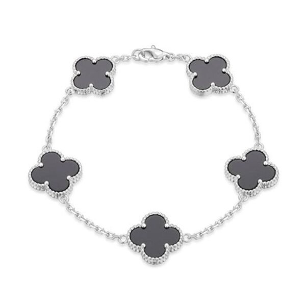 18K Vintage Alhambra Five Motifs Clover Bracelet