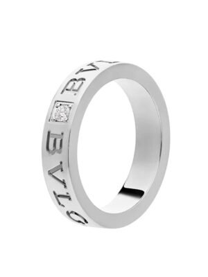 18K White Gold BV Diamond Ring
