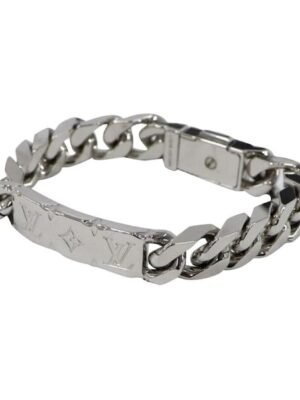 18K Louis Monogram Logo Chain Bracelet