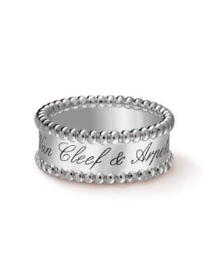 18K White Gold Perl¨¦e Signature Ring