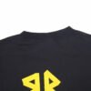 BALENCIAGA LOGO T-SHIRT BLACK YELLOW