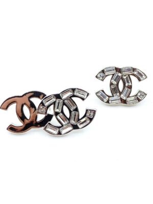 18K CC Crystal Earrings