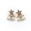 18K CC Star Diamond Earrings