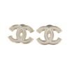 18K CC Black & White Earrings