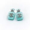 18K CC Perfume Blue Bottle Earrings