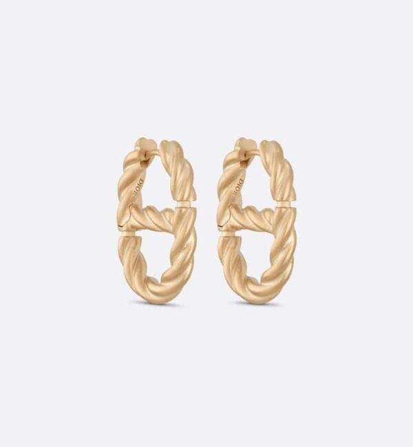 18K CD Navy Earrings