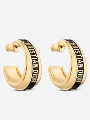 18K CD Code Earrings