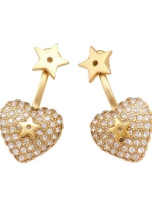 18K CD Star & Heart Earrings