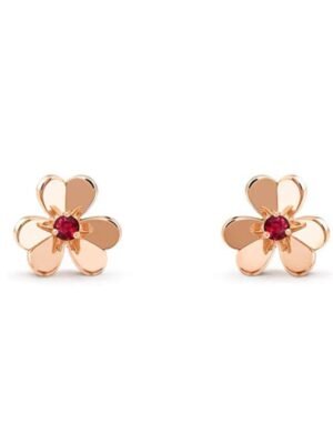 18K Frivole Mini Ruby Earrings