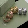 18K Perl¨¦e Clovers Hoop Earrings