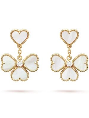 18K Sweet Alhambra Effeuillage Earrings