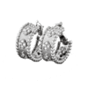 18K Perl¨¦e Clovers Hoop Earrings