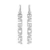 18K BB Typo Mirror Hoop Earrings