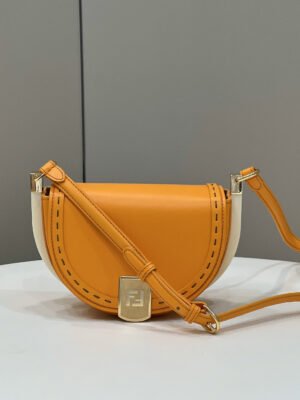 FI Moonlight Saddle Orange Bag For Woman 19cm/7.5in
