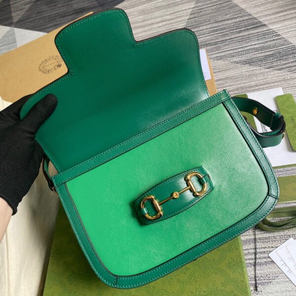 gg Horsebit 1955 Shoulder Bag Green For Women, Women’s Bags 9.8in/25cm gg