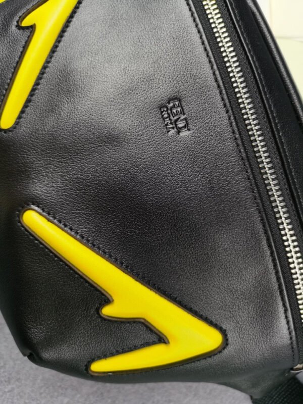 FI Little Monster Belt Bag Black/Yellow For Men, Men’s Bags 7.9in/20cm FF