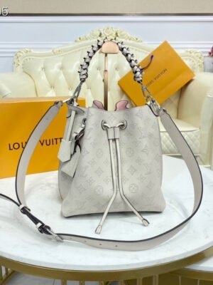 LV Muria Bucket Bag Snow White For Women,  Shoulder And Crossbody Bags 9.8in/25cm LV M58483