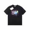 Dior Color Splash Graphic T-Shirt - Black