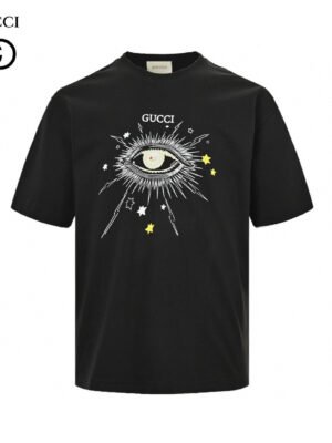 Gucci Mystical Eye Graphic Black T-Shirt