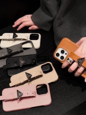 Pra Leather Handle iPhone Case