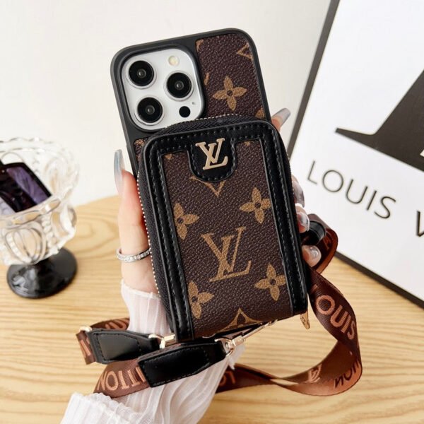Lou GG Card Holder Chain iPhone Case